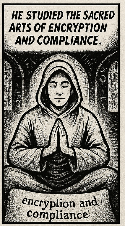 Studied the sacred arts of encryption and compliance